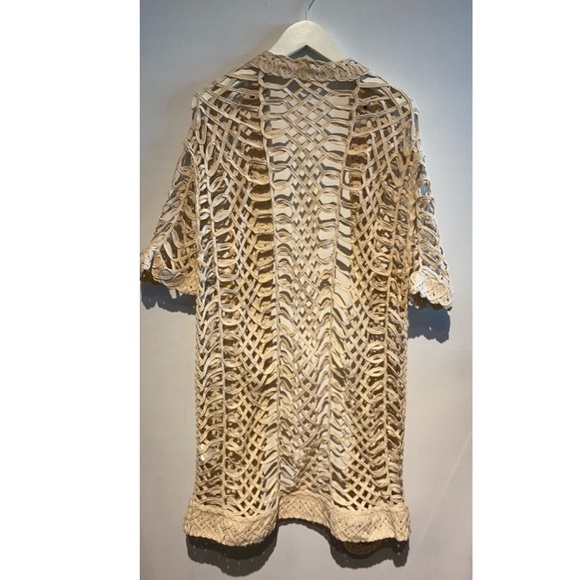 Boho Crochet Cardigan open weave Size small - Picture 4 of 8